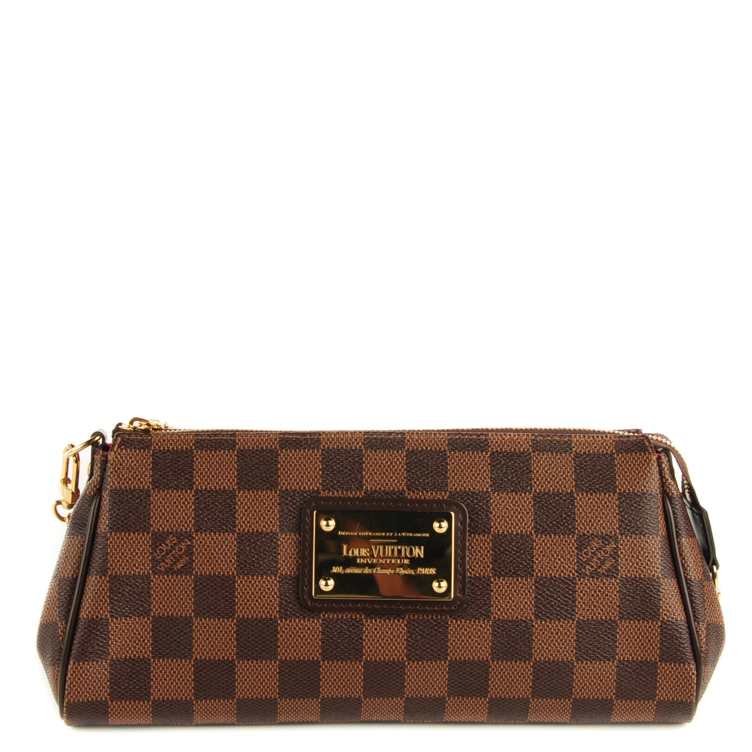 Louis Vuitton Damier Ebene Eva Clutch 1 of 7