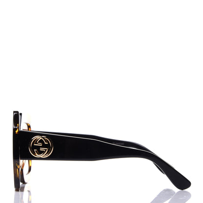 Gucci Acetate Square Frame Sunglasses GG0053S Havana 3 of 10