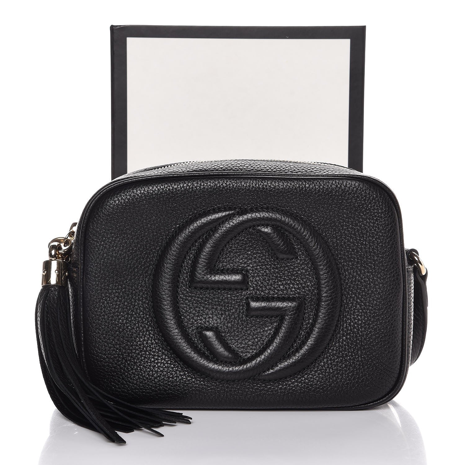 Gucci Pebbled Calfskin Small Soho Disco Bag Black 8 of 8
