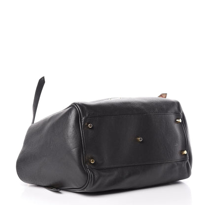 Burberry Calfskin Haymarket Check Small Canterbury Tote Black 4 of 19