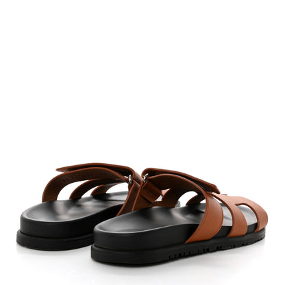 Hermes Epsom Womens Chypre Sandals 38 Natural 4 of 11