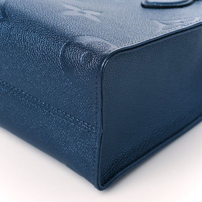 Louis Vuitton Metallic Empreinte Monogram Giant Onthego PM Navy Nacre 9 of 9