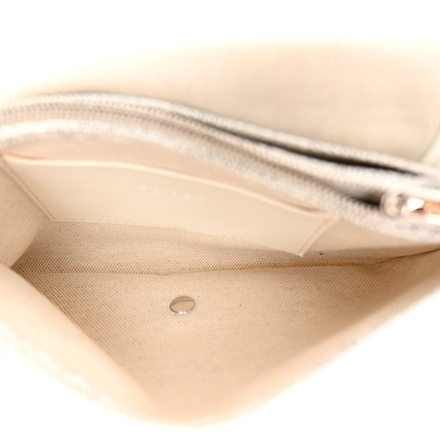 Goyardine Plumet Wallet Clutch White