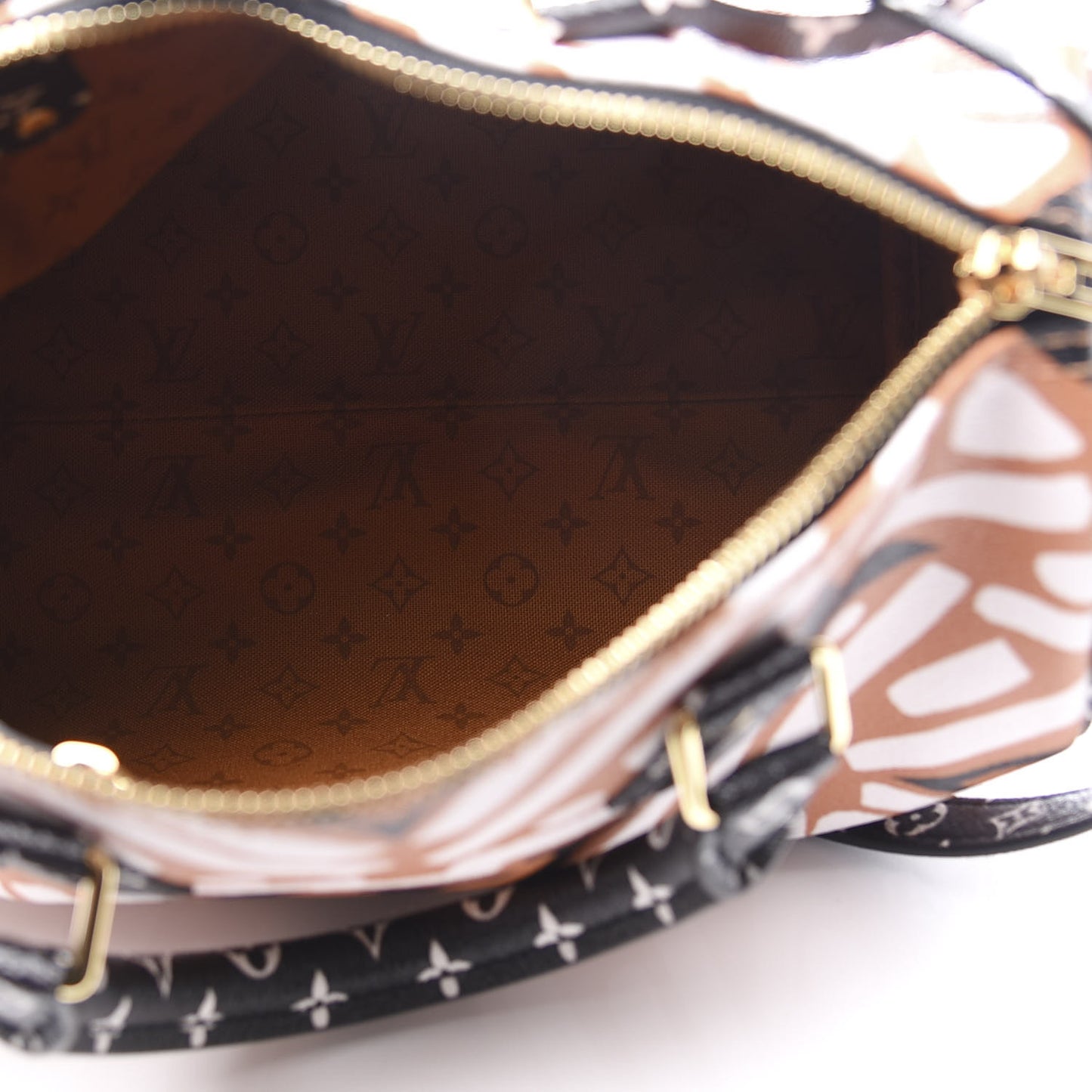 Monogram Giant Crafty Speedy Bandouliere 25 Creme Caramel