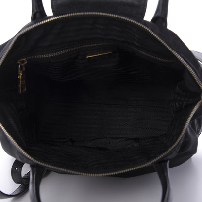 Prada Tessuto Nylon Saffiano Tote Black 5 of 9