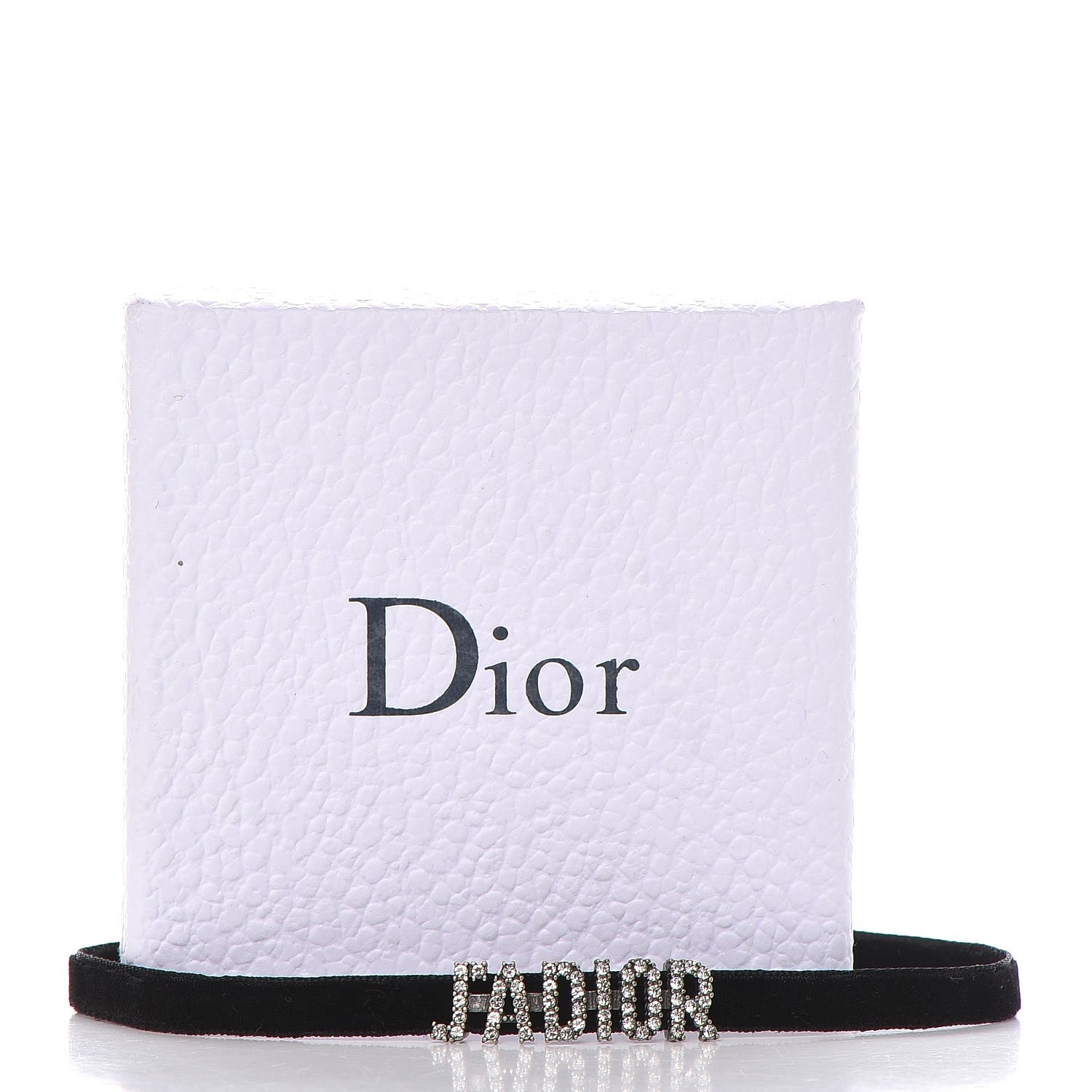 Christian Dior Velvet Crystal J’Adior Choker Necklace Black 6 of 6