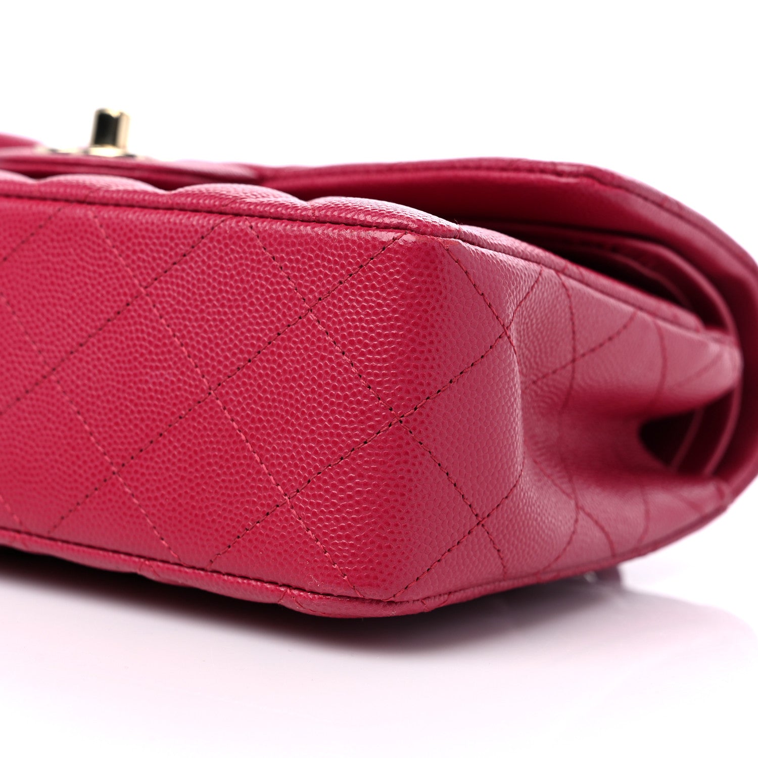 Chanel Caviar Quilted Small Double Flap Dark Pink 9 of 11