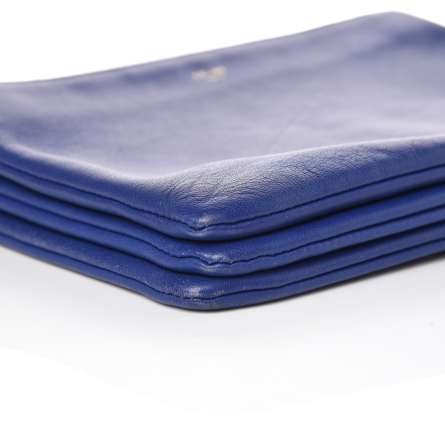 Celine Lambskin Small Trio Crossbody Bag Violet Blue 5 of 17