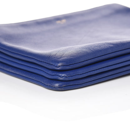 Celine Lambskin Small Trio Crossbody Bag Violet Blue 5 of 17