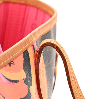Louis Vuitton Monogram Roses Neverfull MM 13 of 15