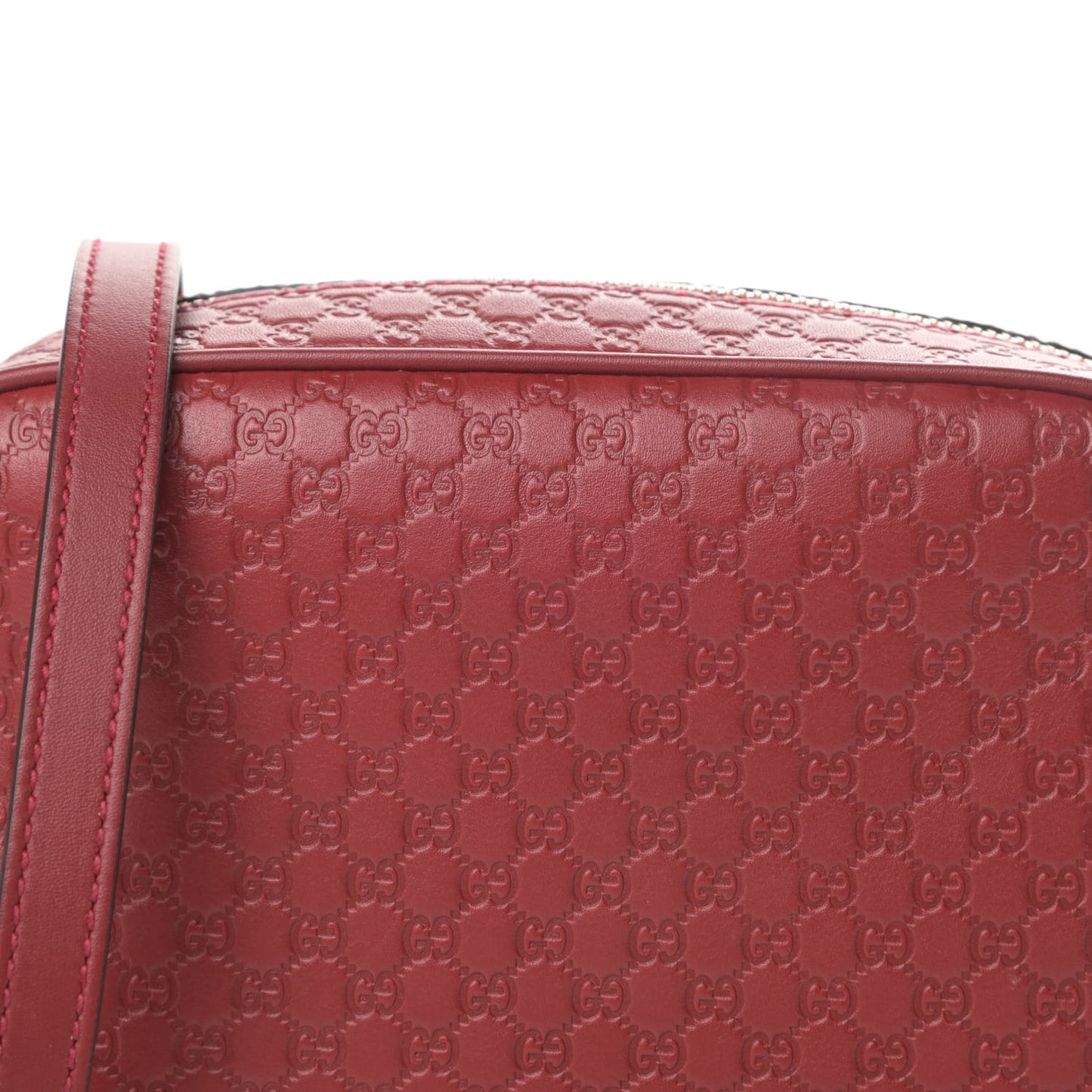 Microguccissima Mini Bree Messenger Bag Red