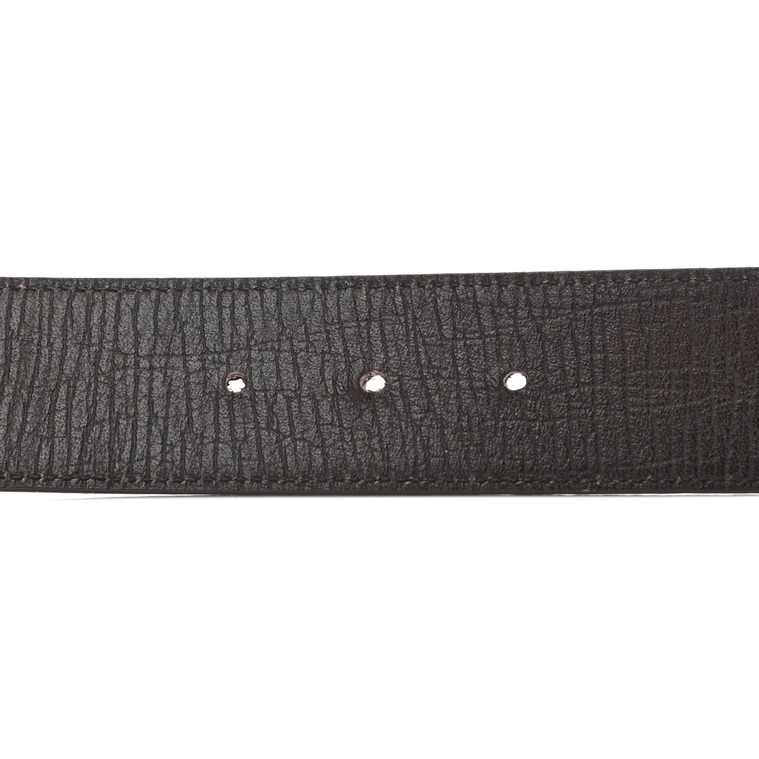Gucci GG Supreme Monogram Plaque Belt 85 34 Dark Brown 3 of 5