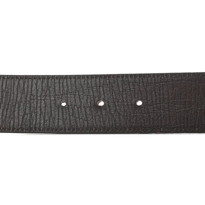 Gucci GG Supreme Monogram Plaque Belt 85 34 Dark Brown 3 of 5