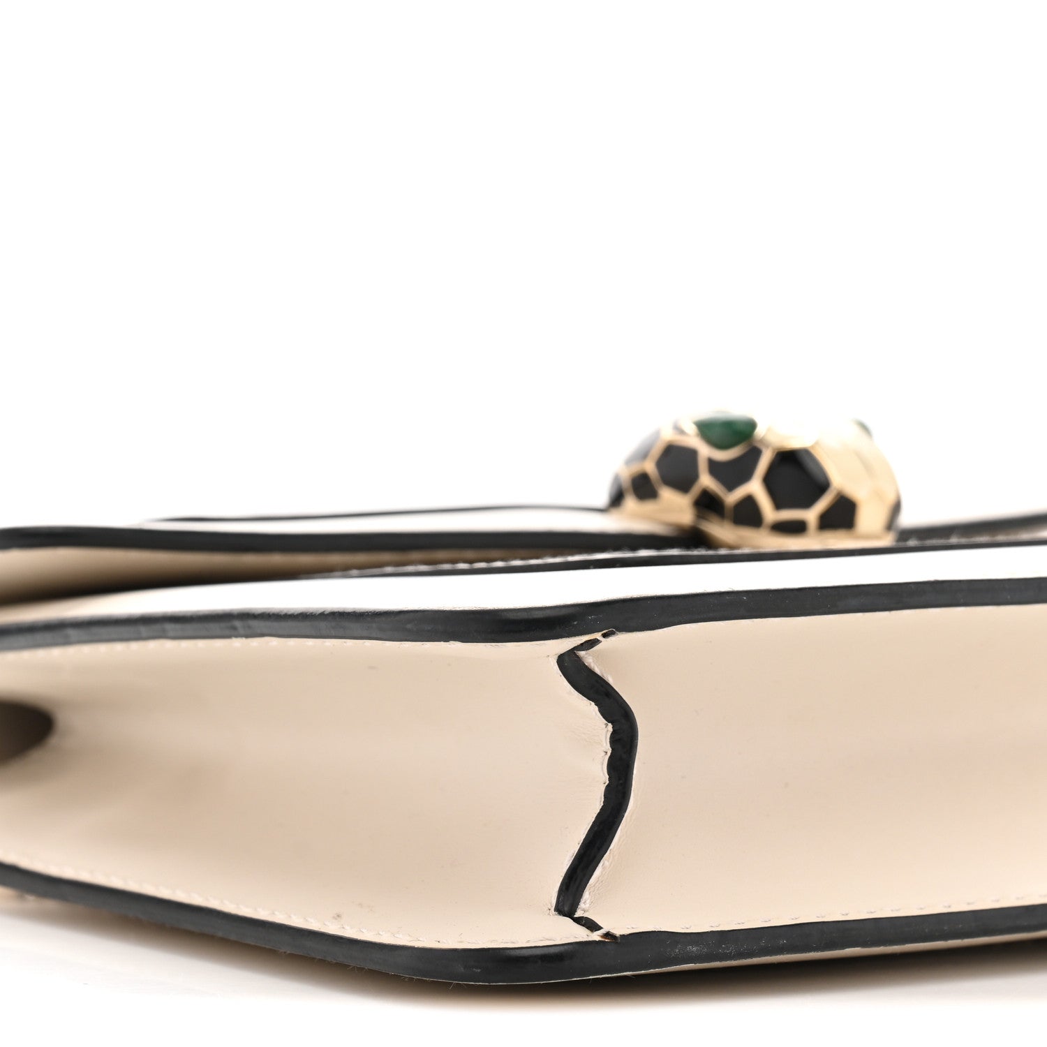 Bulgari Calfskin Small Serpenti Forever Crossbody Bag White Agate 9 of 13