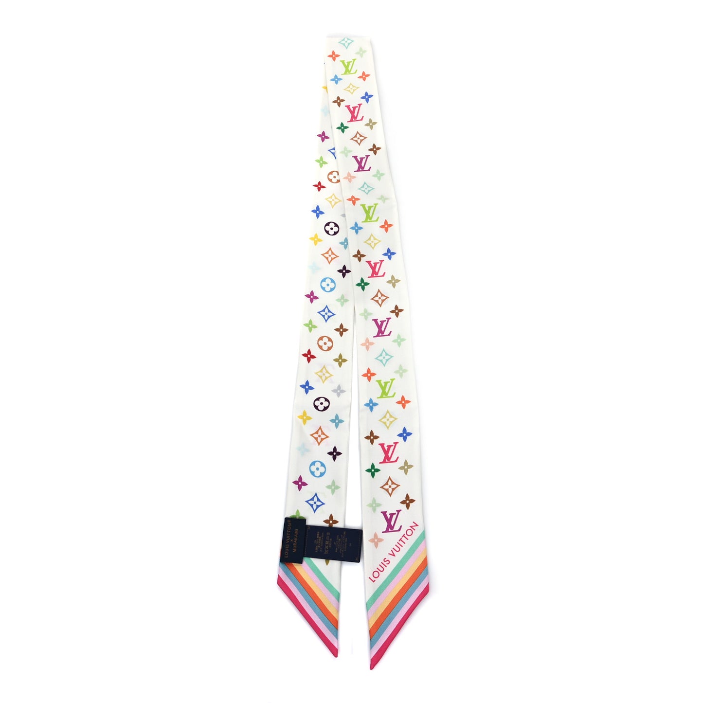 LV X TM Silk Monogram Multicolor BB Bandeau White