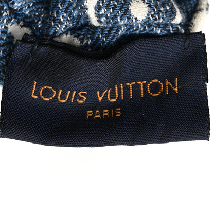 Louis Vuitton Cotton Denim Chouchou Scrunchy Bleu 3 of 3