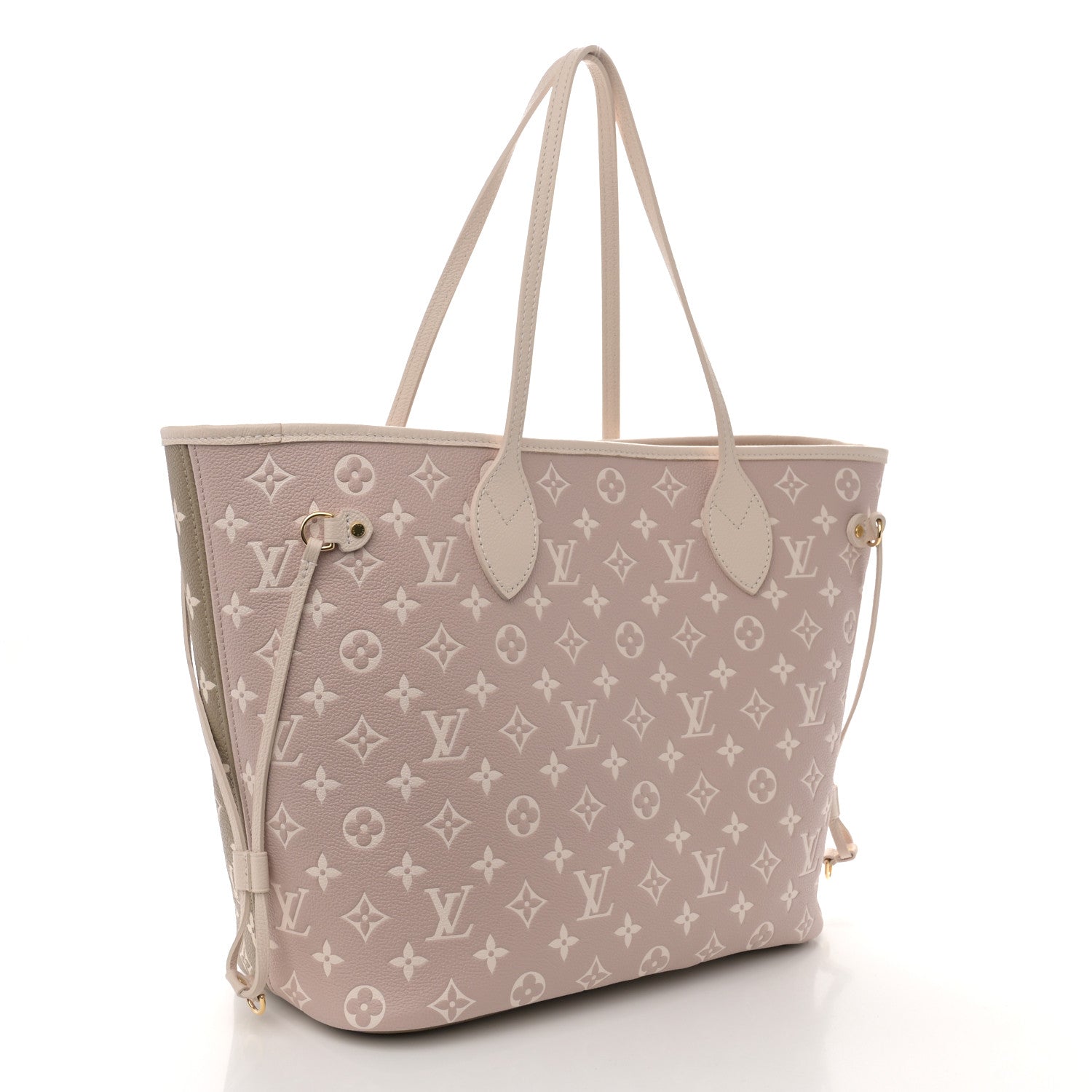 Louis Vuitton Empreinte Monogram Spring In The City Neverfull MM Kaki Beige Cream 3 of 10