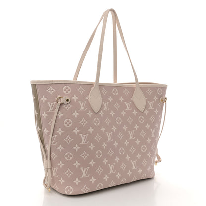 Louis Vuitton Empreinte Monogram Spring In The City Neverfull MM Kaki Beige Cream 3 of 10