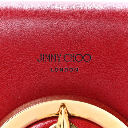 Jimmy Choo Calfskin Small Madeline Shoulder Bag Red 8 of 11