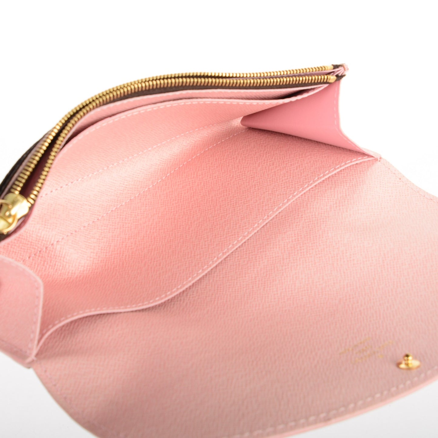 Damier Ebene Caissa Wallet Rose Ballerine