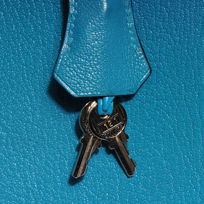 Hermes Chevre de Coromandel Birkin 30 Turquoise 26 of 28