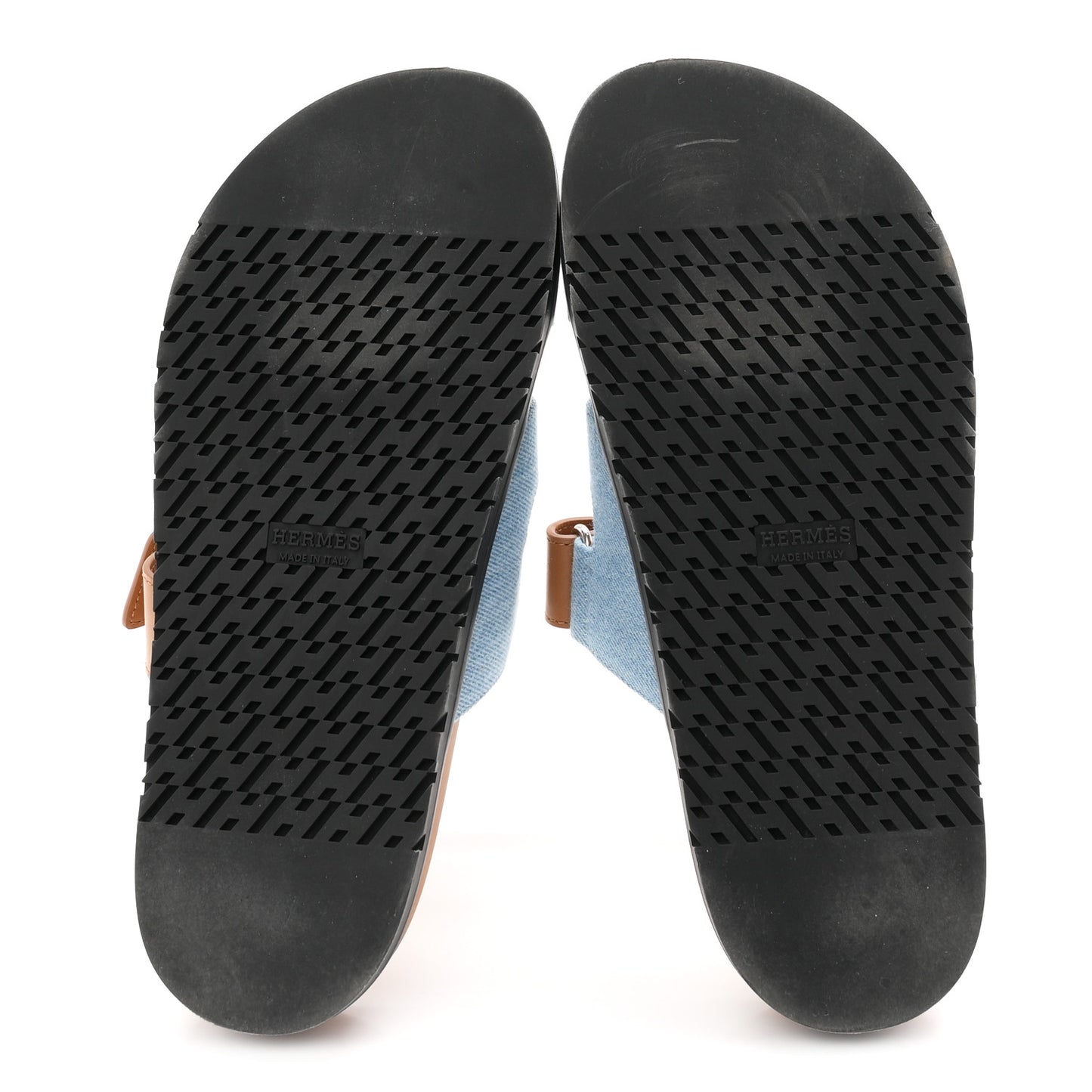 Denim Calfskin Womens Chypre Sandals 39 Bleu Clair Naturel