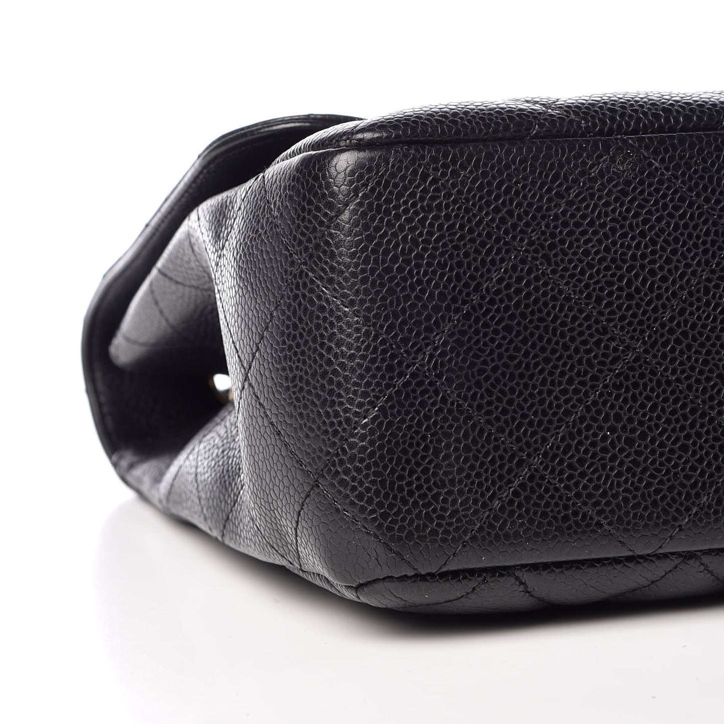 Caviar Quilted Jumbo Single Flap Black