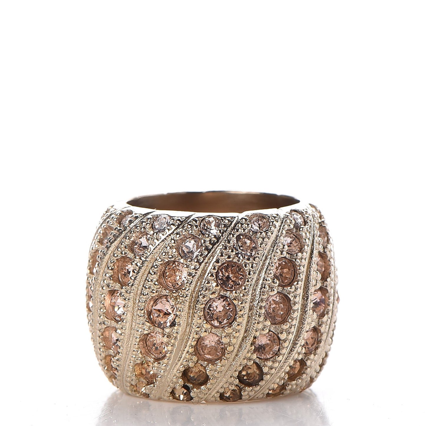 Crystal CC Ring 6.5 Gold