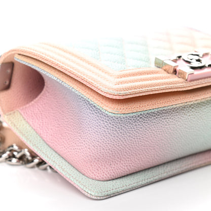 Chanel Caviar Quilted Small Rainbow Boy Flap Multicolor 8 of 10
