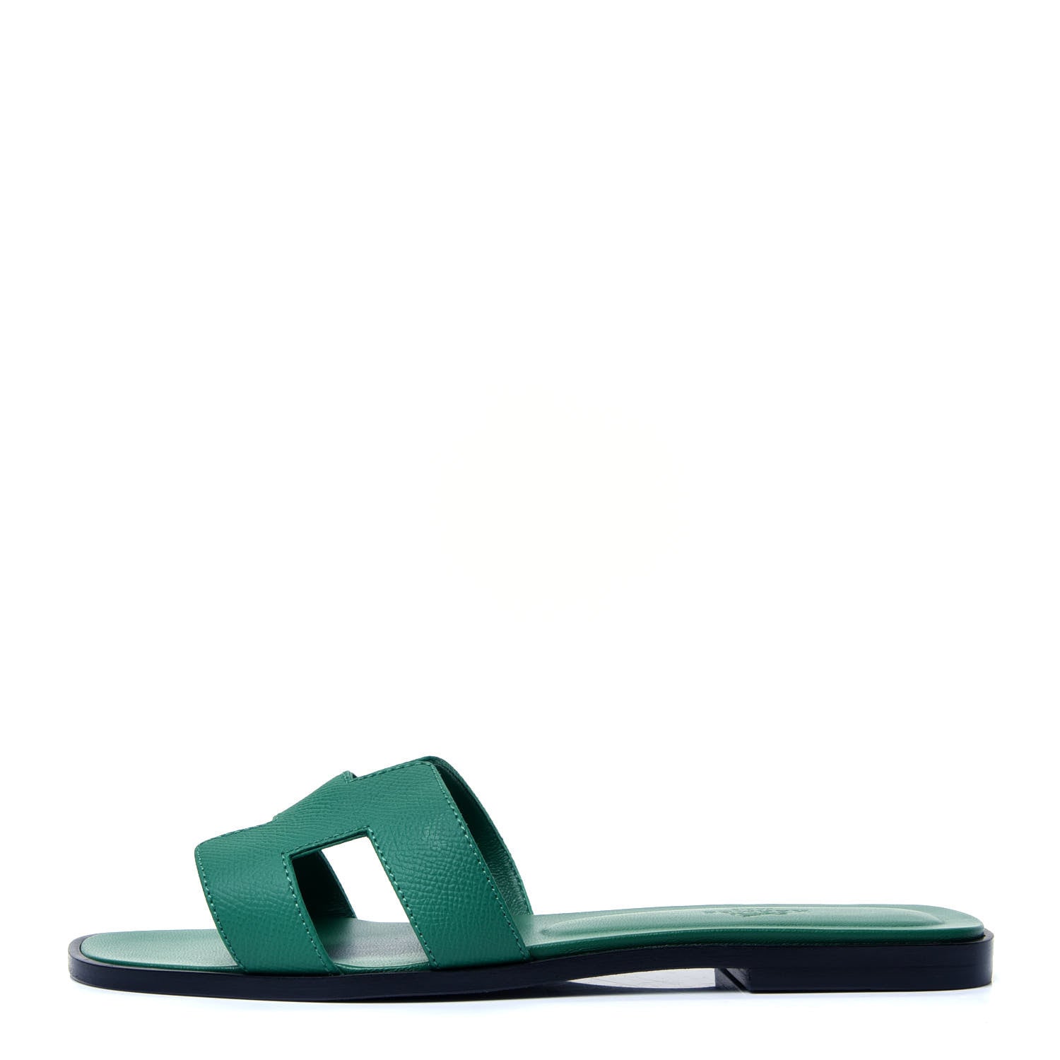 Hermes Epsom Oran Sandals 39 Vert Emeraude 1 of 10