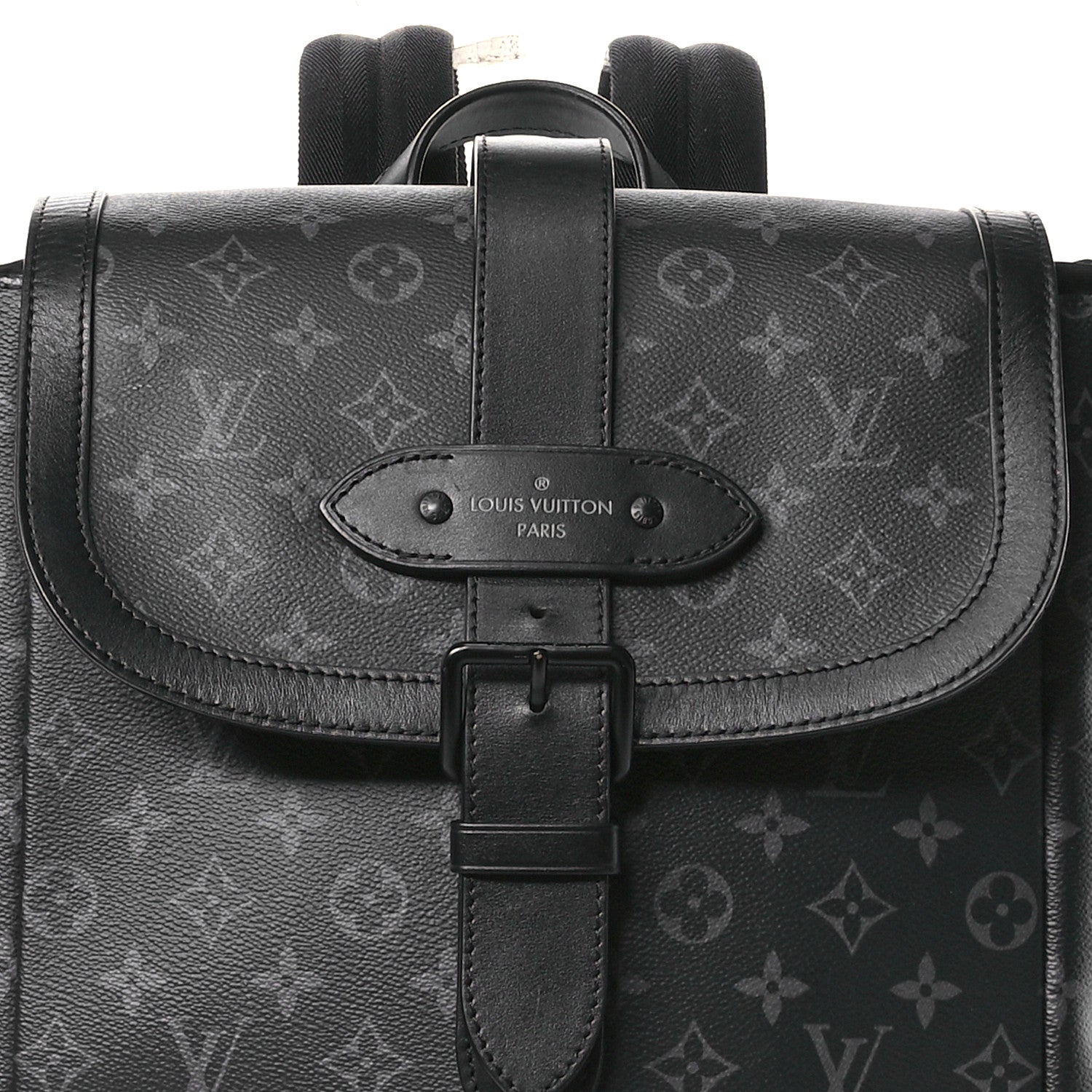 Louis Vuitton Monogram Eclipse Saumur Backpack 7 of 10
