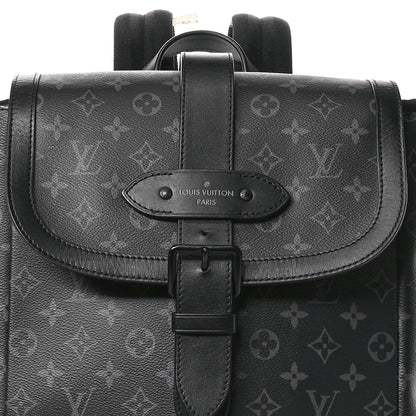 Louis Vuitton Monogram Eclipse Saumur Backpack 7 of 10