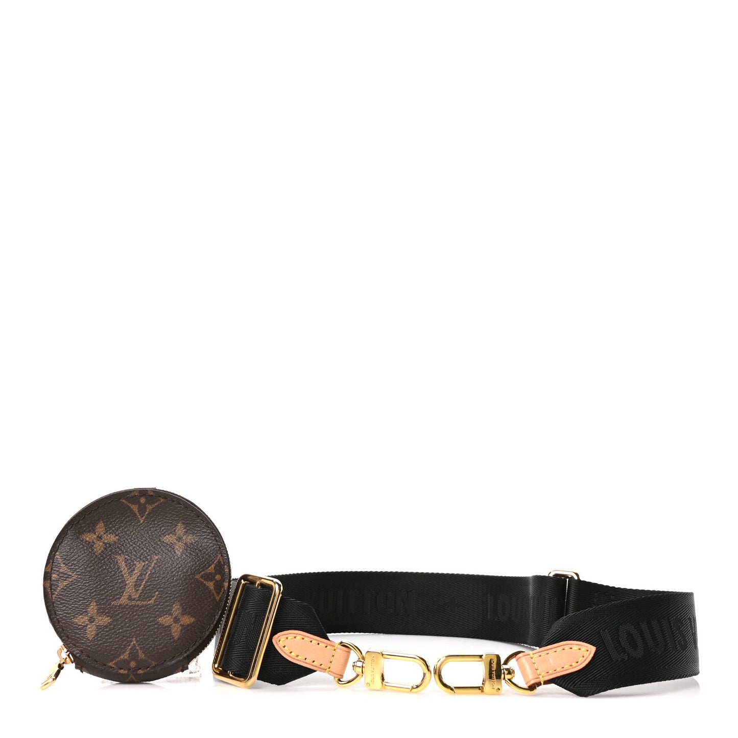 Monogram Multi Pochette Accessories Bandouliere Shoulder Strap Black