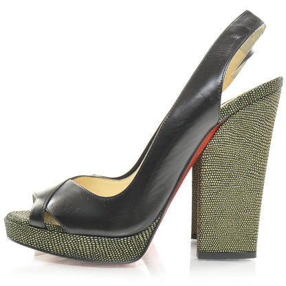 Christian Louboutin Leather New Marpoil 120 Slingback Pumps 39 2 of 6