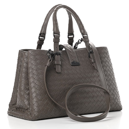 Bottega Veneta Light Calf Intrecciato Small Roma Steel 3 of 11