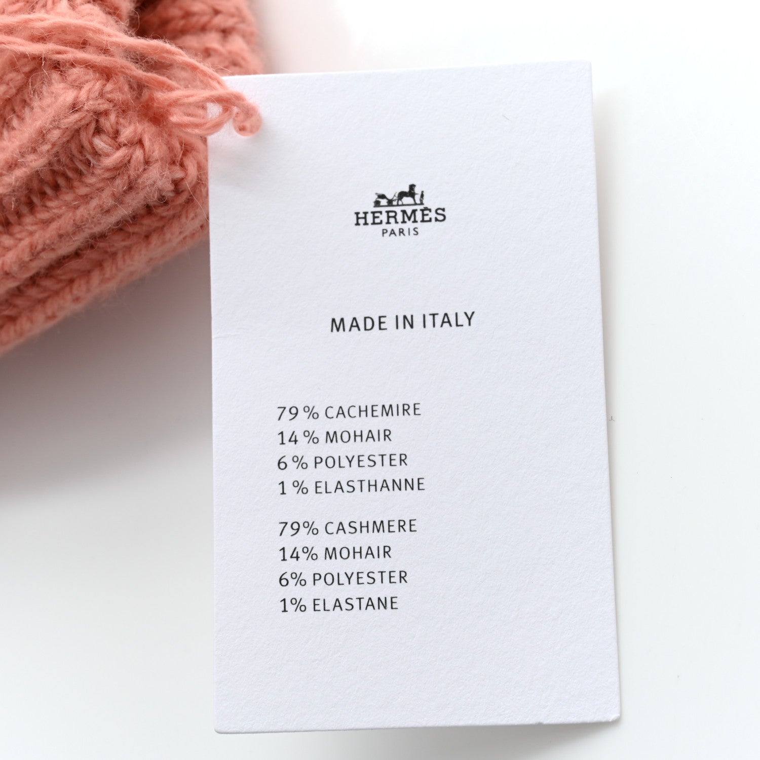 Hermes Cashmere Filipa Mittens M Rose Quartz 4 of 4