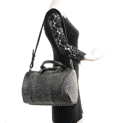 Alexander Wang Lambskin Rocco Dumbo Satchel Silver 2 of 8