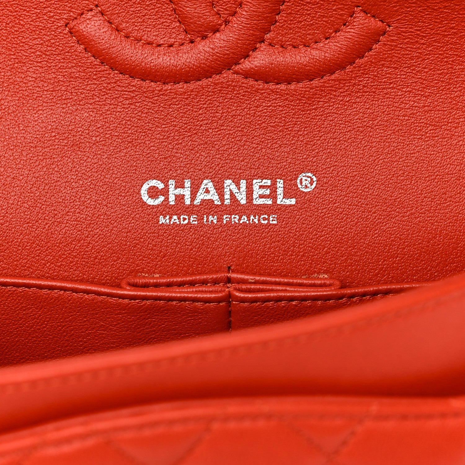 Chanel Lambskin Quilted Medium Double Flap Red 6 of 10