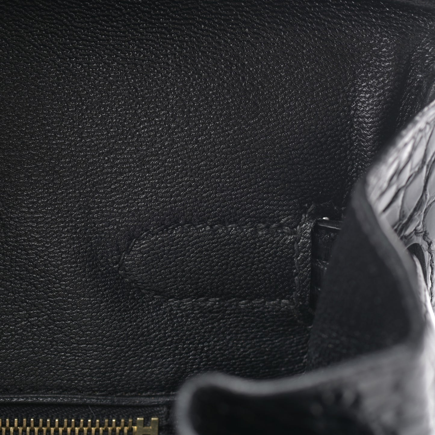 Shiny Porosus Crocodile Birkin 35 Black