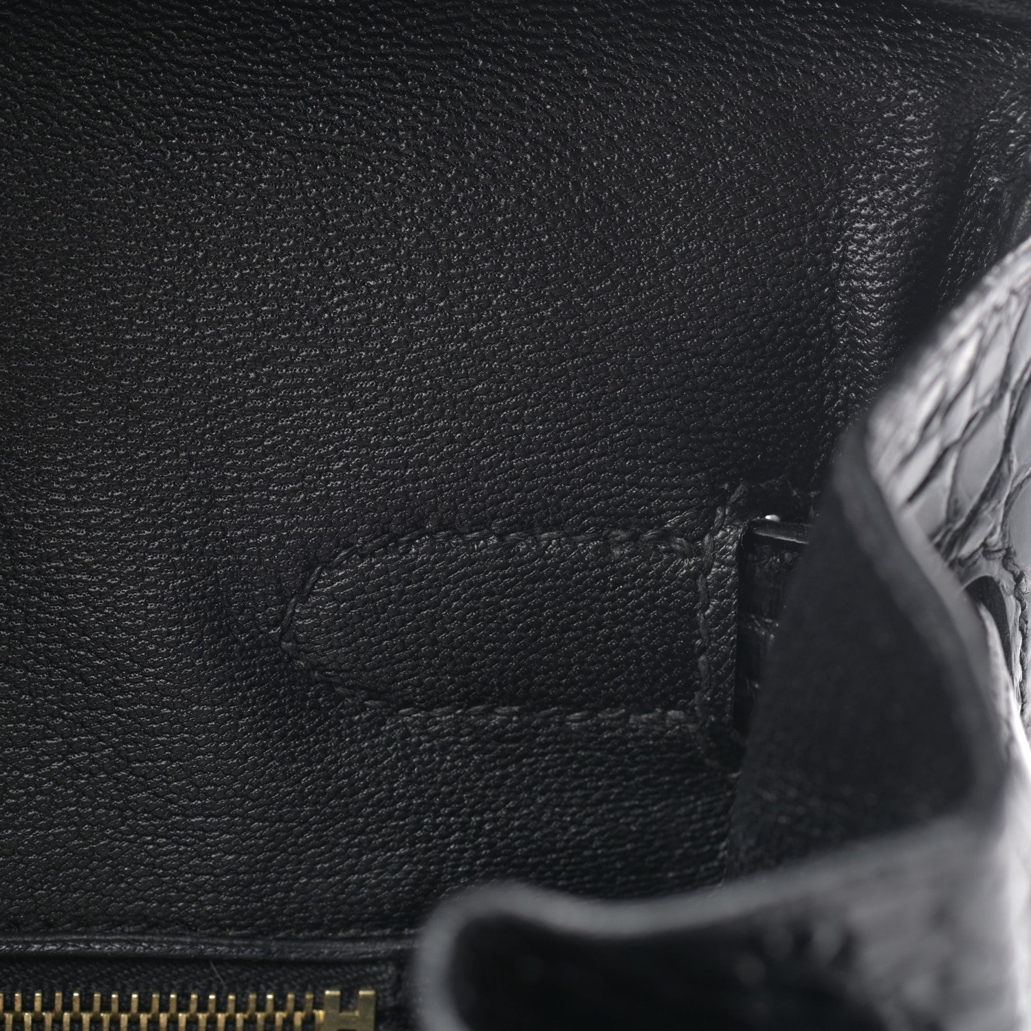 Hermes Shiny Porosus Crocodile Birkin 35 Black 19 of 30