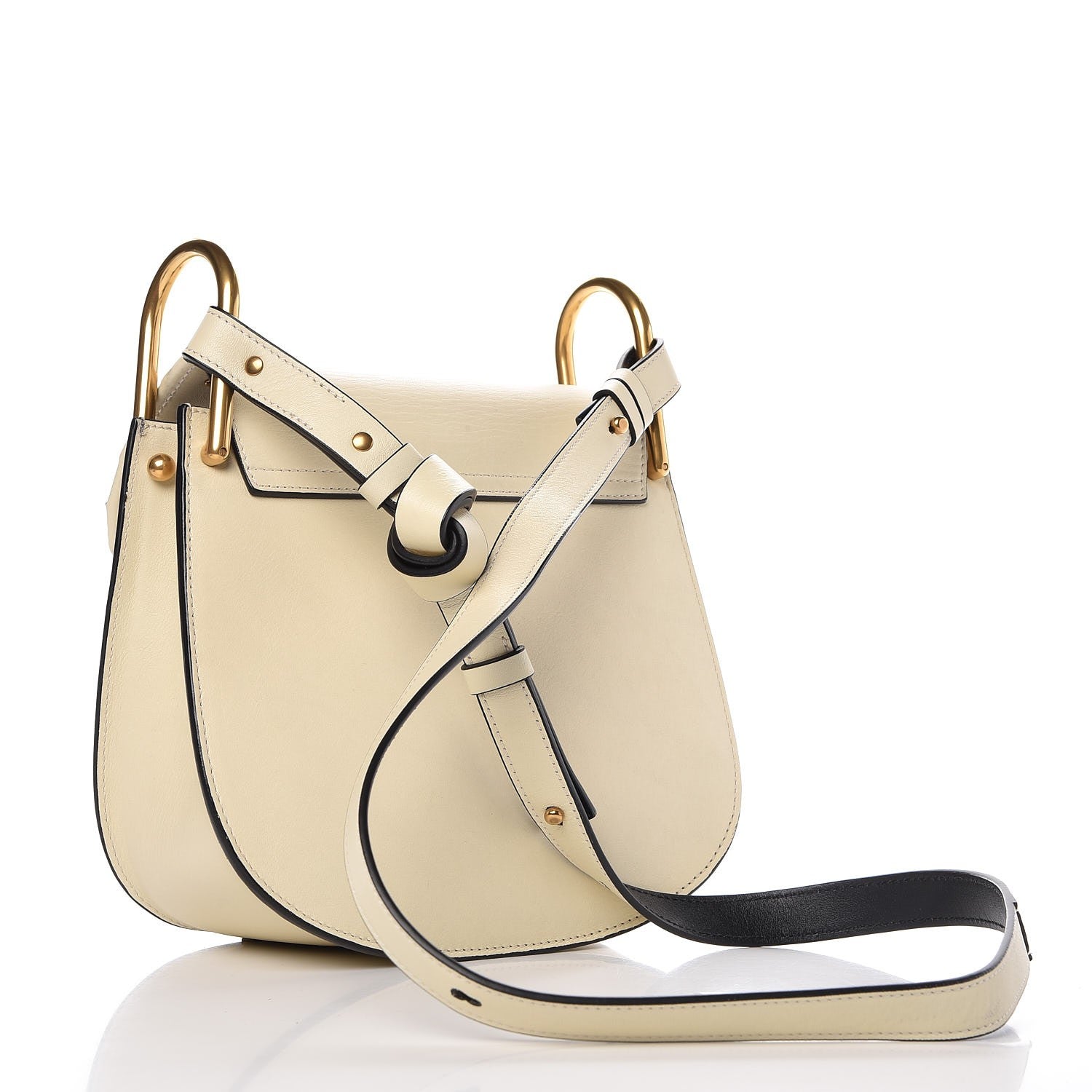 Chloe Calfskin Small Hudson Shoulder Bag Lace White 3 of 8