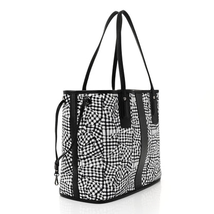 MCM Grained Calfskin Visetos Medium Liz Reversible Shopper Tote Black 6 of 18