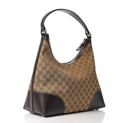 Gucci Monogram Medium Lovely Heart Hobo Brown 2 of 14