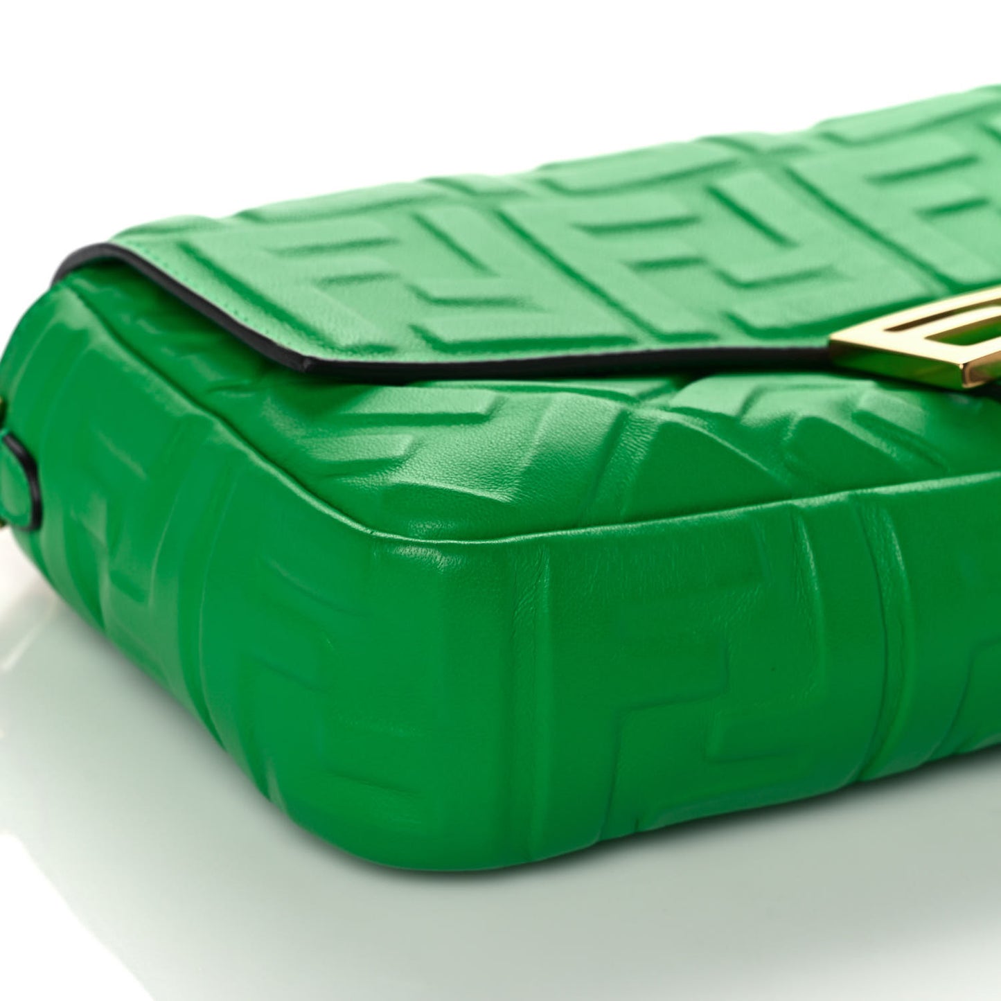 Nappa FF 1974 Embossed Baguette Tomatillo