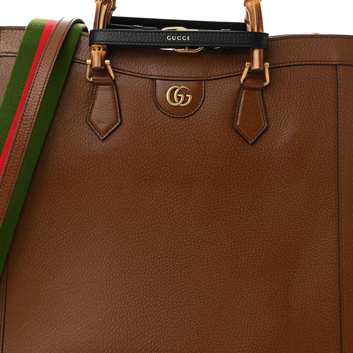 Wonka Grain Calfskin Large Diana Tote Bag Cuir Black