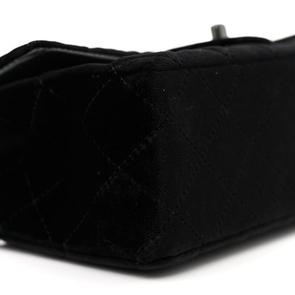 Chanel Velvet Quilted Mini Rectangular Flap So Black 9 of 13