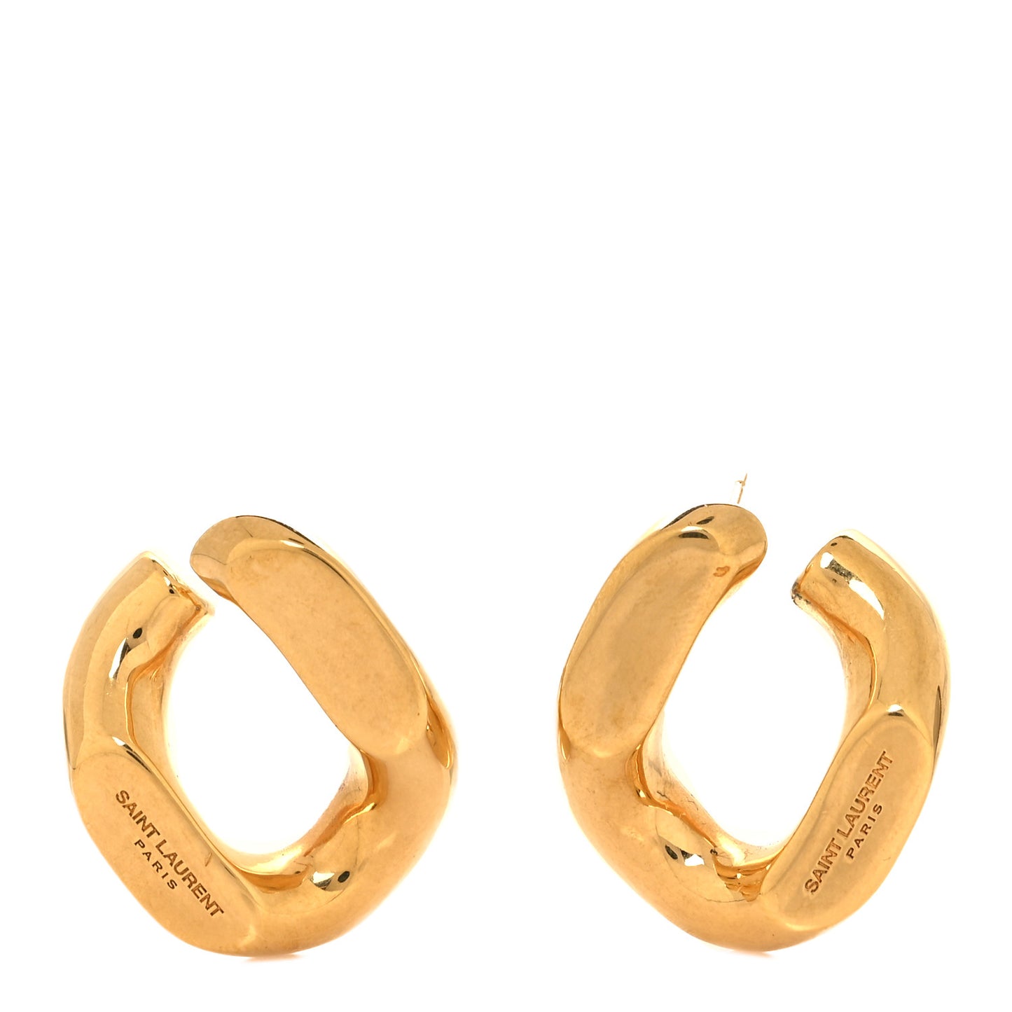 Chain Link Earrings Gold