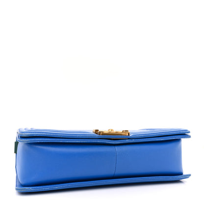 Chanel Lambskin Quilted New Medium Boy Flap Blue 4 of 18