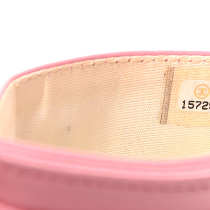 Chanel Lambskin Camellia Embossed Card Holder Pink 8 of 10