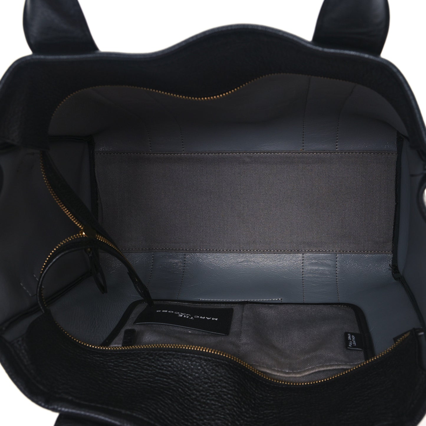 Grained Calfskin Large The Tote Bag Black